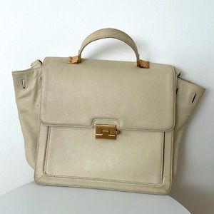 Briefcase style satchel bag